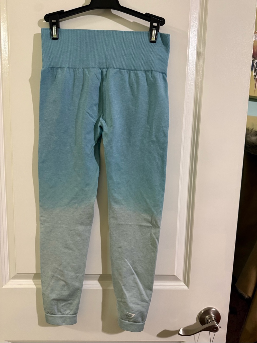 Women Ombre Aqua Leggings - Comfortable Cotton Blend